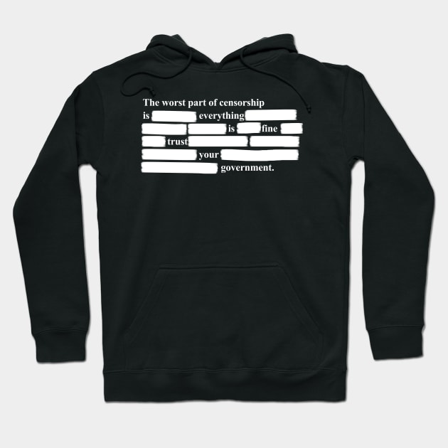 Trust Your Government Hoodie by GreenGuyTeesStore